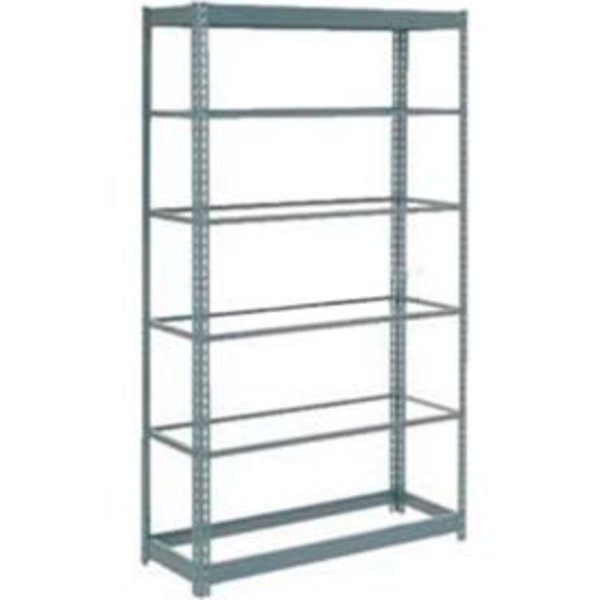 Global Equipment Heavy Duty Shelving 48"W x 18"D x 96"H With 6 Shelves - No Deck - Gray 255548